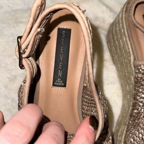 Steve Madden heeled espadrille sandals | Sz 9 - Picture 8 of 9